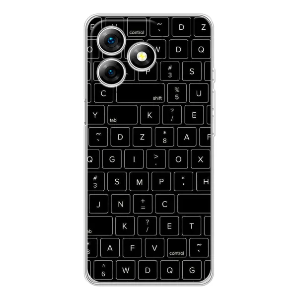 Чехол с рисунком «Клавиатура» для Ulefone Note 18 Pro