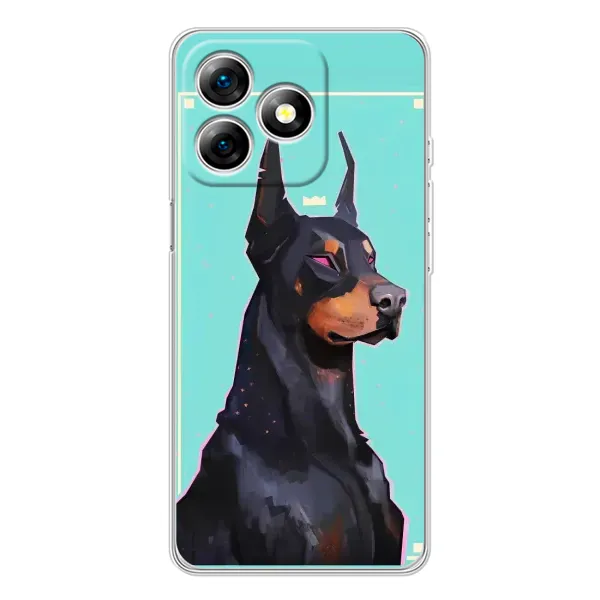 Чехол с рисунком «Король доберман» для Ulefone Note 18 Pro