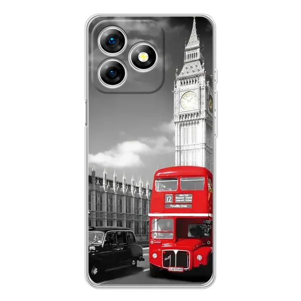 Чехол с рисунком «Красный автобус» для Ulefone Note 18 Pro Чехол с рисунком «Красный автобус» для Ulefone Note 18 Pro