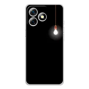 Чехол с картинками на черном фоне для Ulefone Note 18 Pro (Лампочка)