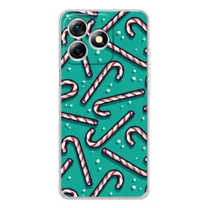 Силиконовый бампер на рождество для Ulefone Note 18 Pro (Леденцы)