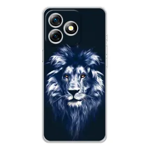Чохол з картинкою на Ulefone Note 18 Pro (Лев – синій)