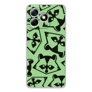 Силіконовий Чохол з Энотами на Ulefone Note 18 Pro (Мордочки Єнота)