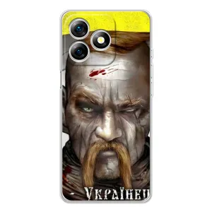 Чехол с картинкой (Патриотический КОЗАК) на Ulefone Note 18 Pro (Одноглазый Козак)