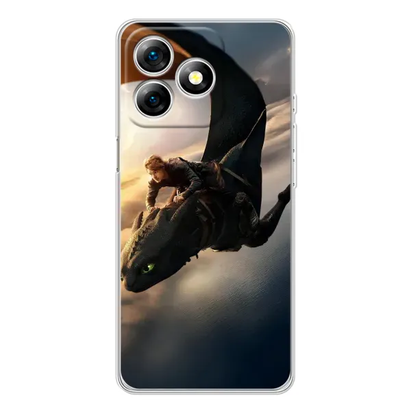 Чехол с рисунком «Полет Беззубика» для Ulefone Note 18 Pro Чехол с рисунком «Полет Беззубика» для Ulefone Note 18 Pro