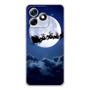 Чехол Санта Клаус для Ulefone Note 18 Pro (Санта - луна)