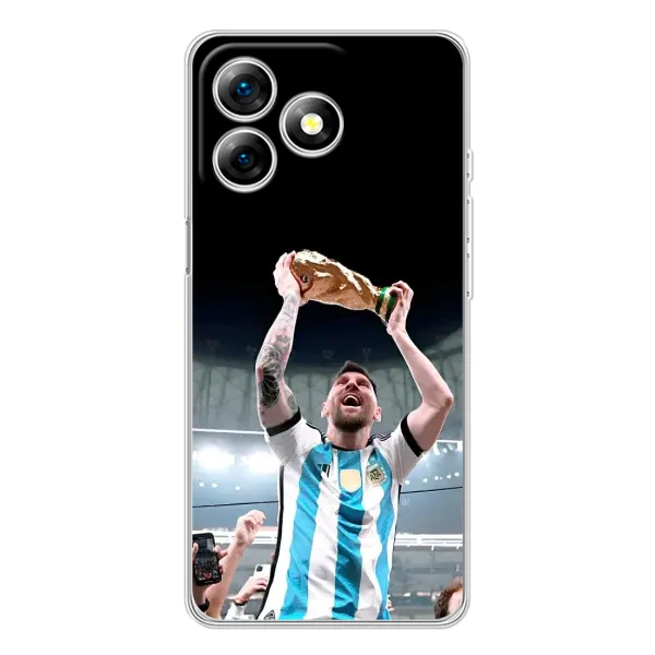 Чехол с рисунком «Счастливый Месси» для Ulefone Note 18 Pro Чехол с рисунком «Счастливый Месси» для Ulefone Note 18 Pro