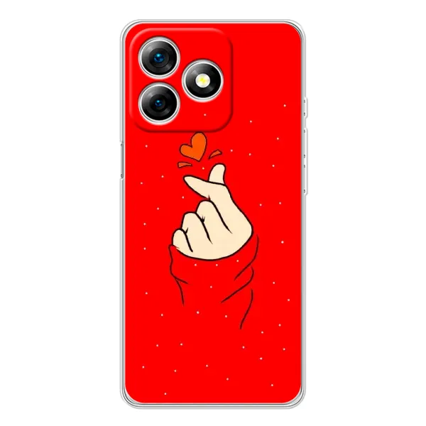 Чехол с рисунком «Сердце на красном» для Ulefone Note 18 Pro Чехол с рисунком «Сердце на красном» для Ulefone Note 18 Pro