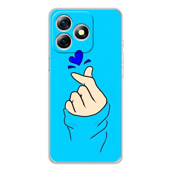 Чехол с рисунком «Сердце на синем» для Ulefone Note 18 Pro Чехол с рисунком «Сердце на синем» для Ulefone Note 18 Pro
