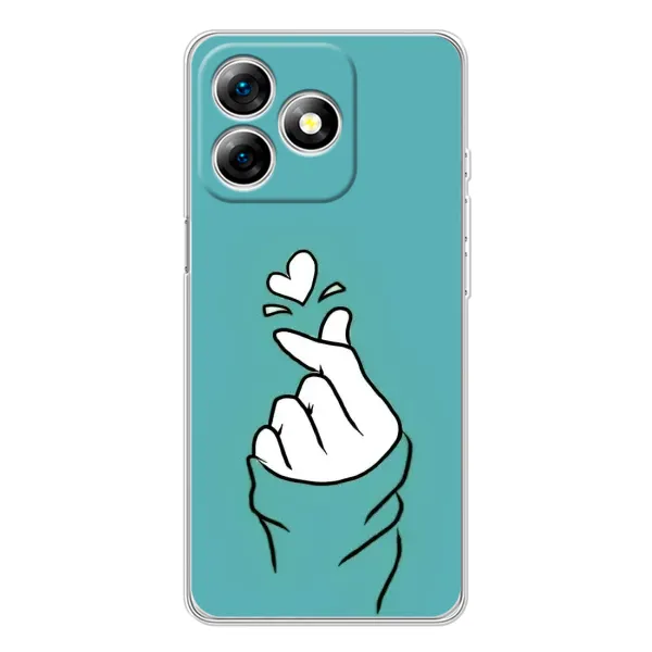 Чехол с рисунком «Сердечко на бирюзовом» для Ulefone Note 18 Pro Чехол с рисунком «Сердечко на бирюзовом» для Ulefone Note 18 Pro