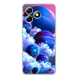 Чохли КОСМОС на Ulefone Note 18 Pro (Сині планети)