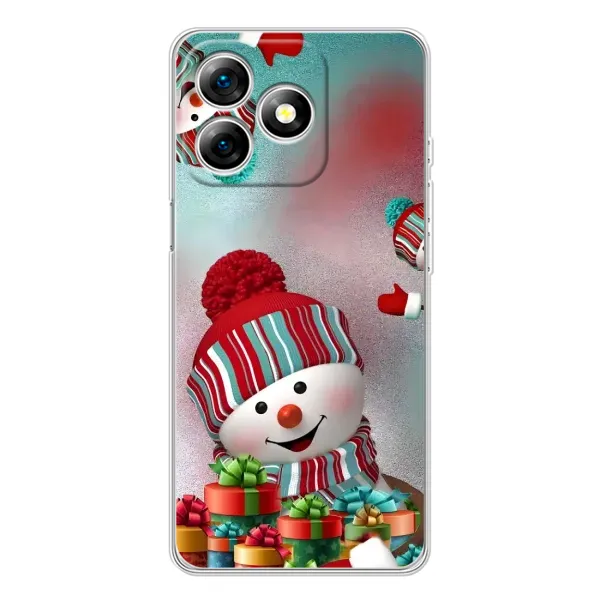 Чехол с рисунком «Снеговик в шапке» для Ulefone Note 18 Pro Чехол с рисунком «Снеговик в шапке» для Ulefone Note 18 Pro
