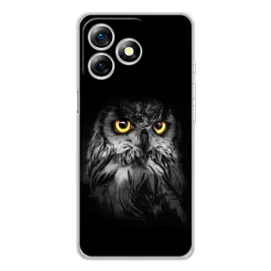 Чохли з принтом СОВИ для Ulefone Note 18 Pro (Сова на чорному)