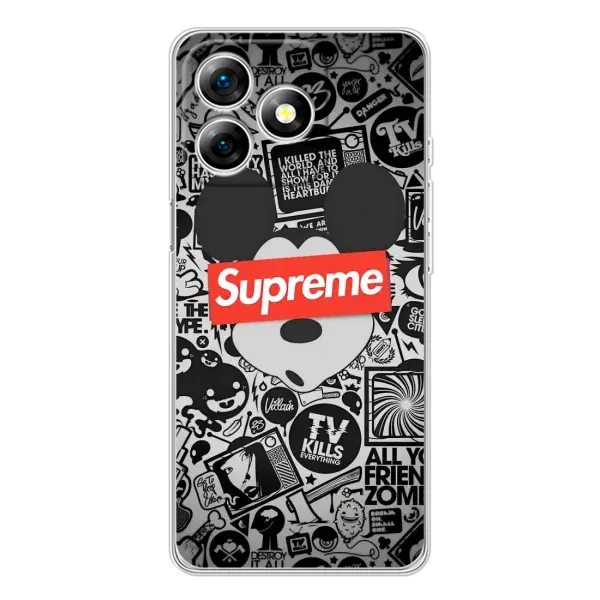 Чехол с рисунком «Supreme Маус» для Ulefone Note 18 Pro Чехол с рисунком «Supreme Маус» для Ulefone Note 18 Pro