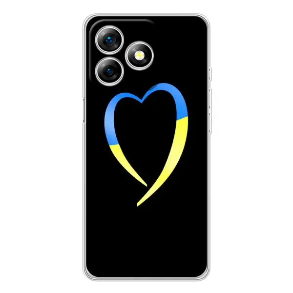 Чехол с рисунком «Украинское сердце» для Ulefone Note 18 Pro Чехол с рисунком «Украинское сердце» для Ulefone Note 18 Pro