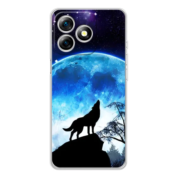 Чехол с рисунком «Воет на луну» для Ulefone Note 18 Pro Чехол с рисунком «Воет на луну» для Ulefone Note 18 Pro