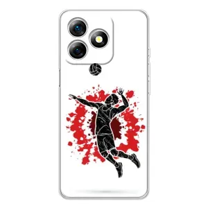 Чохли з прінтом Спортивна тематика для Ulefone Note 18 Pro (Волейболіст)