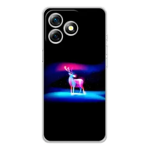 Силіконовий бампер з картинкою звірів для Ulefone Note 18 Pro (Яскравий олень)
