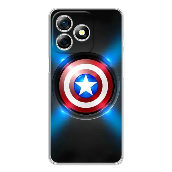 Чехол с рисунком «Яркий Щит Капитана» для Ulefone Note 18 Pro Чехол с рисунком «Яркий Щит Капитана» для Ulefone Note 18 Pro