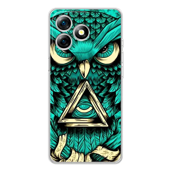 Чехол с рисунком «Зеленая сова» для Ulefone Note 18 Pro Чехол с рисунком «Зеленая сова» для Ulefone Note 18 Pro