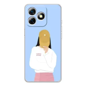 Силіконовый Чохол на Ulefone Note 18 Pro з картинкой Модных девушек (Жовта кепка)
