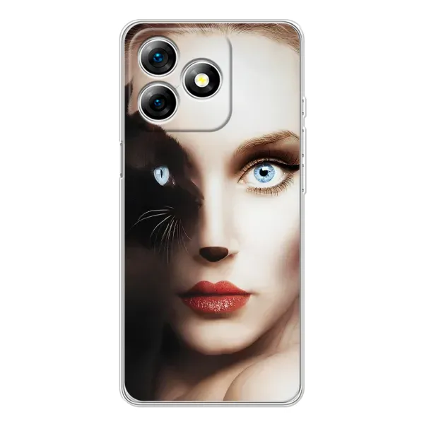 Чехол с рисунком «Женщина кошка» для Ulefone Note 18 Pro Чехол с рисунком «Женщина кошка» для Ulefone Note 18 Pro