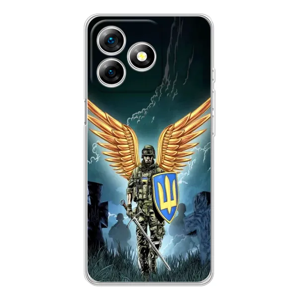 Чехол с рисунком «ЗСУ з крильями» для Ulefone Note 18 Pro