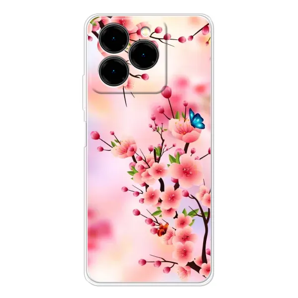 Чехол с рисунком «Бабочки на сакуре» для Ulefone Note 20 Pro Чехол с рисунком «Бабочки на сакуре» для Ulefone Note 20 Pro