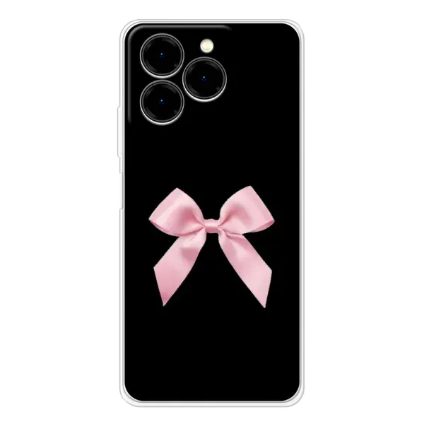 Чехол с рисунком «Бант на черном» для Ulefone Note 20 Pro Чехол с рисунком «Бант на черном» для Ulefone Note 20 Pro