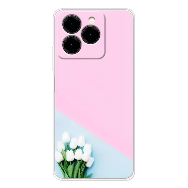 Чехол с рисунком «Белые тюльпаны» для Ulefone Note 20 Pro Чехол с рисунком «Белые тюльпаны» для Ulefone Note 20 Pro