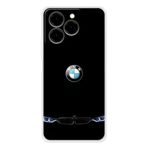 Силиконовый бампер с картинкой машины на Ulefone Note 20 Pro (Черный BMW)