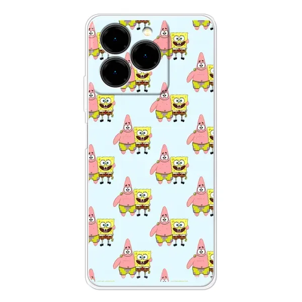 Чехол с рисунком «Боб и Патрик» для Ulefone Note 20 Pro Чехол с рисунком «Боб и Патрик» для Ulefone Note 20 Pro