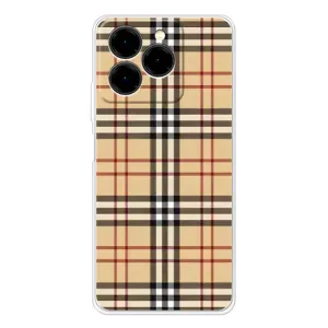 Чехол с Брендами одежды на Ноте 20 Про (Burberry стиль)