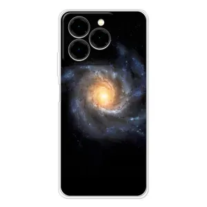 Чохли КОСМОС на Ulefone Note 20 Pro (Чорна дира)