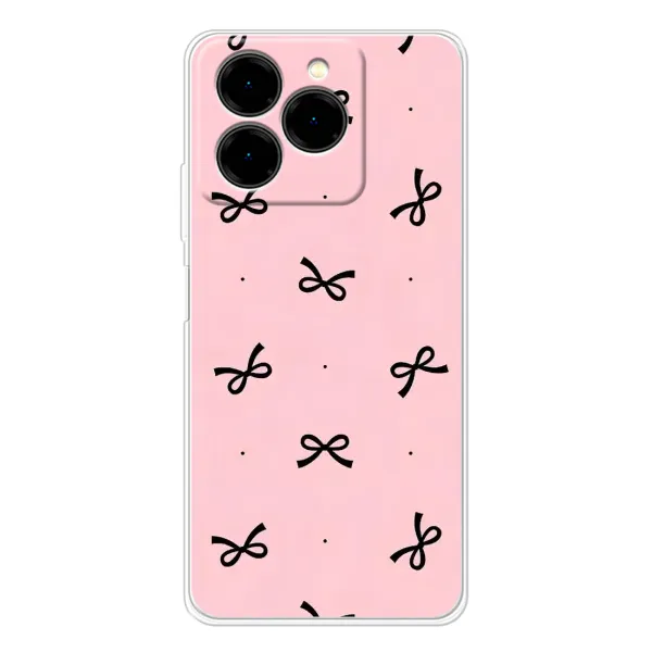 Чехол с рисунком «Черные бантики» для Ulefone Note 20 Pro Чехол с рисунком «Черные бантики» для Ulefone Note 20 Pro