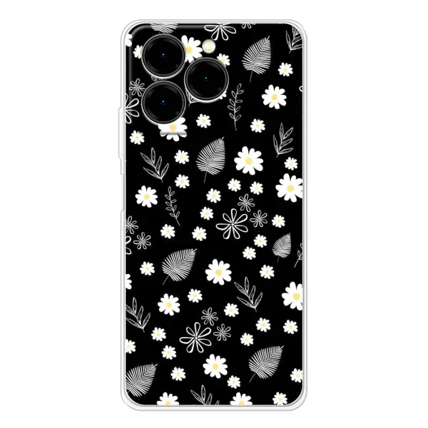 Чехол с рисунком «цветение на чорном» для Ulefone Note 20 Pro Чехол с рисунком «цветение на чорном» для Ulefone Note 20 Pro