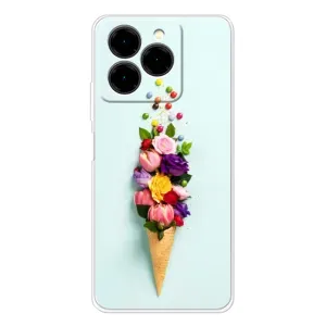 Чехлы с тематикой "ЦВЕТЫ" на Ulefone Note 20 Pro (Цветок-мороженное)