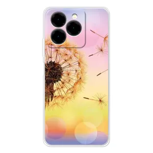 Силиконовый Чехол с одуванчиками на Ulefone Note 20 Pro (Цветок-одуванчик)