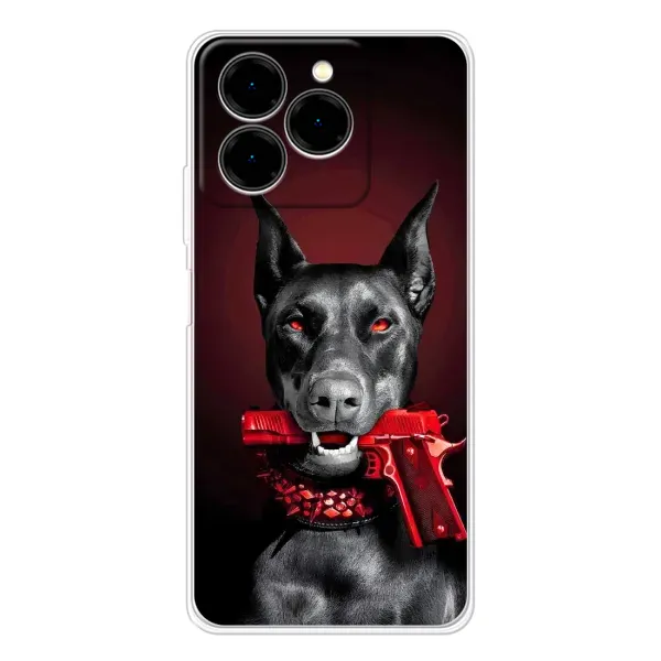 Чехол с рисунком «Доберман злой» для Ulefone Note 20 Pro Чехол с рисунком «Доберман злой» для Ulefone Note 20 Pro
