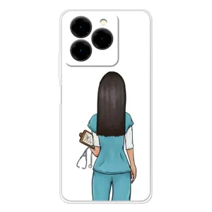 Силиконовый бампер (Работники) на Ulefone Note 20 Pro (Доктор)