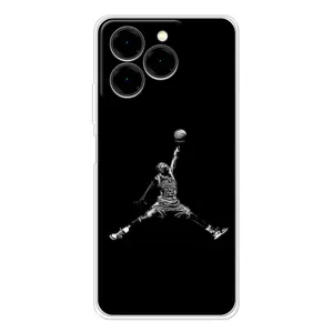 Силіконовый Чохол Nike Air Jordan на Ноте 20 Про (Джордан)