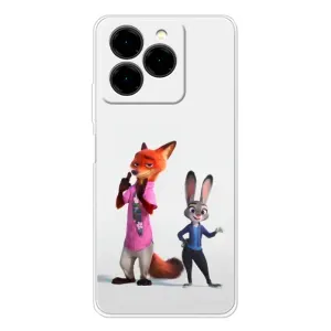 Силиконовый чехол с принтом Зоотрополіс для Ulefone Note 20 Pro (Джуди и Ник)