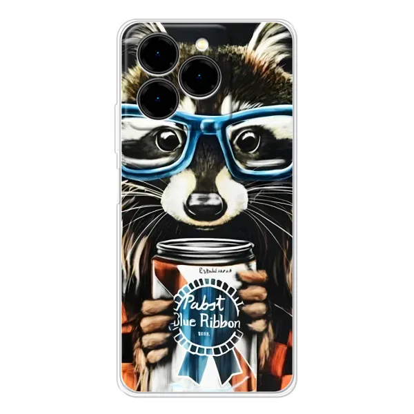 Чехол с рисунком «Енот в очках» для Ulefone Note 20 Pro Чехол с рисунком «Енот в очках» для Ulefone Note 20 Pro