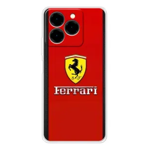 Силиконовый бампер с картинкой машины на Ulefone Note 20 Pro (Ferrari Logo)