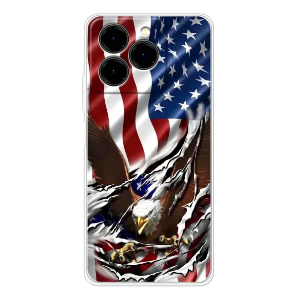 Чехол с рисунком «Флаг USA» для Ulefone Note 20 Pro Чехол с рисунком «Флаг USA» для Ulefone Note 20 Pro