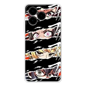 Силіконові чохлі з очіма Anime для Ноте 20 Про (Очі на чорному)