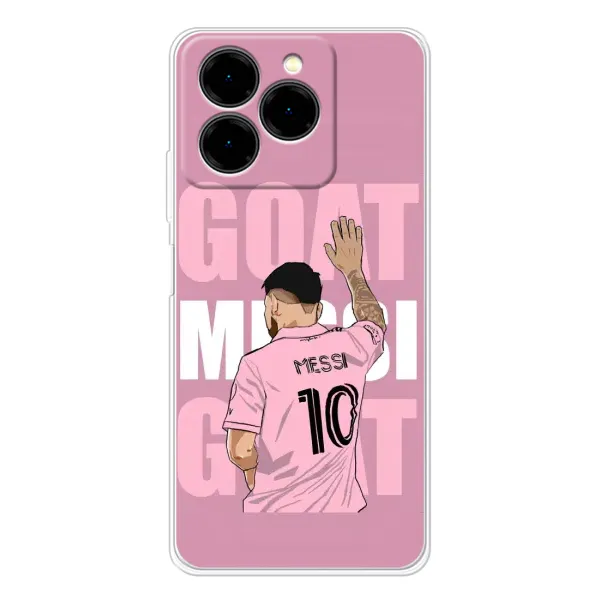 Чохол з малюнком «GOAT MESSI» для Ulefone Note 20 Pro Чохол з малюнком «GOAT MESSI» для Ulefone Note 20 Pro
