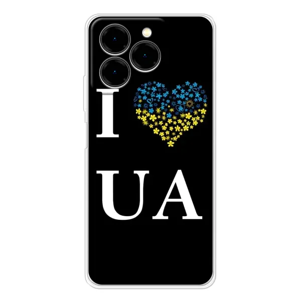 Чехол с рисунком «I Love UA» для Ulefone Note 20 Pro Чехол с рисунком «I Love UA» для Ulefone Note 20 Pro