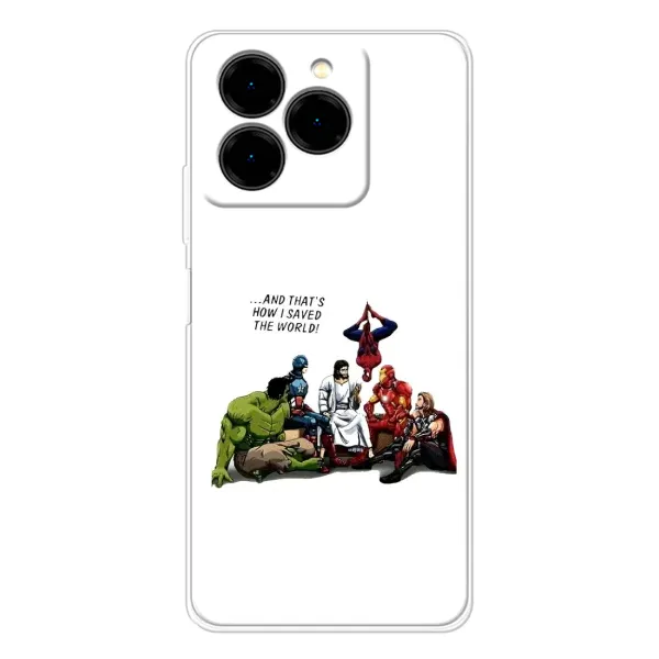 Чехол с рисунком «Иисус супергерой» для Ulefone Note 20 Pro Чехол с рисунком «Иисус супергерой» для Ulefone Note 20 Pro