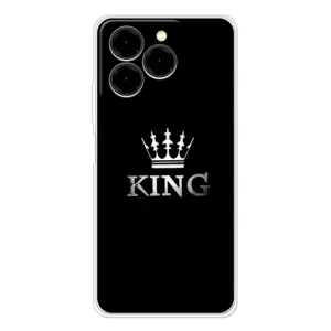 Чехол (Корона на чёрном фоне) для Ноте 20 Про (KING)